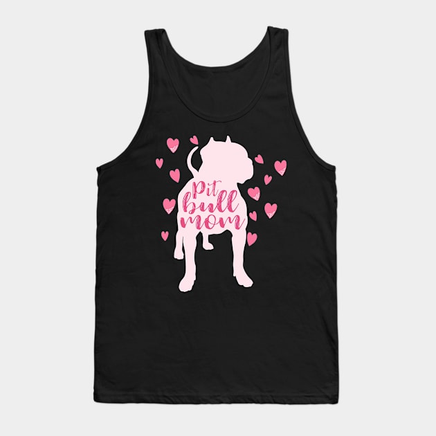 Pitbull Mom Tank Top by PrettyPittieShop